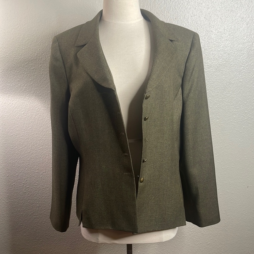 Olive Women Blazer